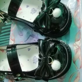 [Order] [Cửu Cửu Lolita] Giày Lolita JK retro nữ tính dịu dàng mũi tròn - Miêu Khả Khả - bản đế đen